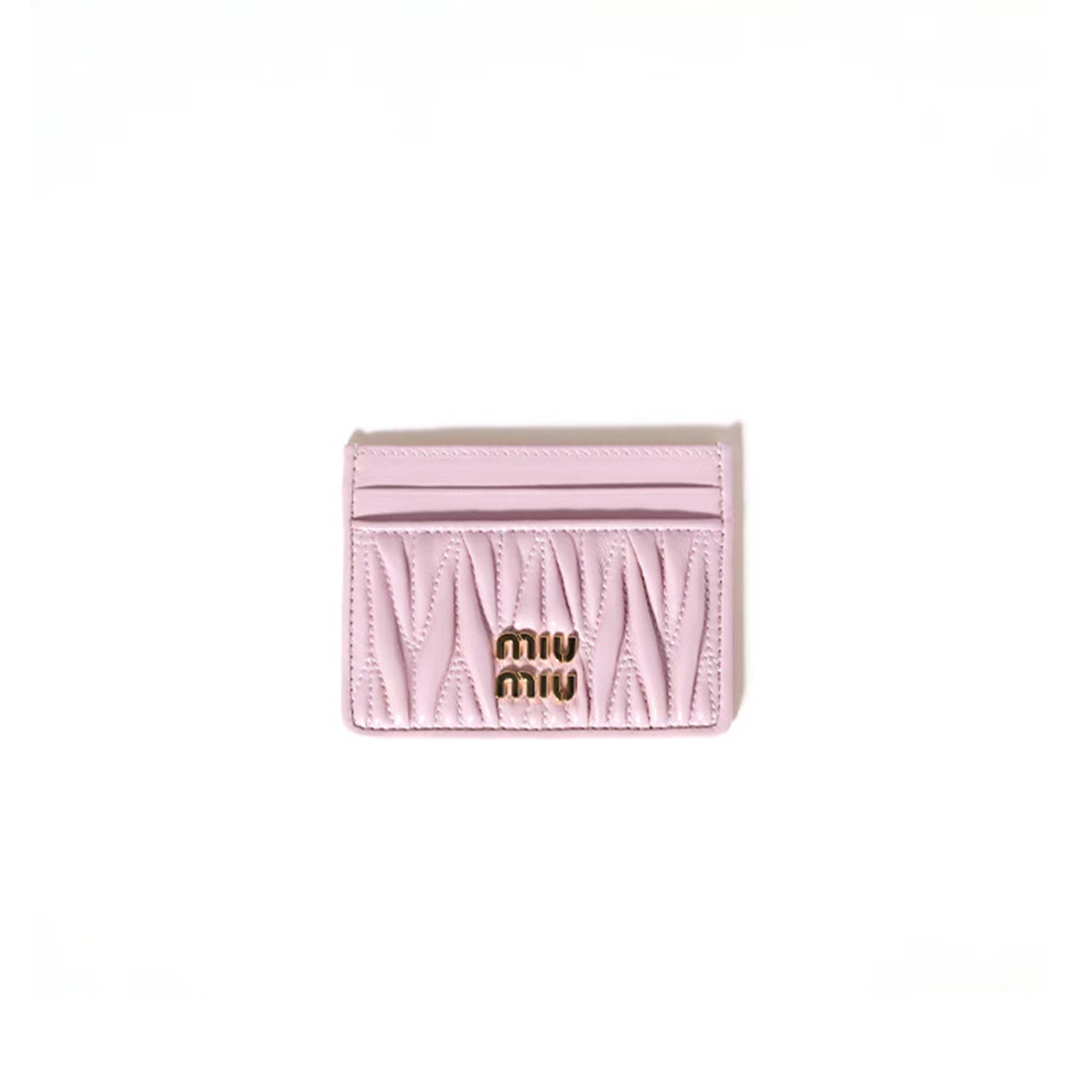 MIU MIU MATELASSÉ NAPPA LEATHER CARD HOLDER 5MC076 (10.5*8cm)
